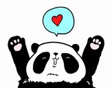 Panda enamorado