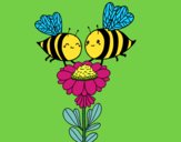 Pareja de abejas