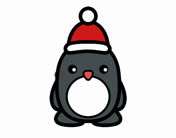 Pingüino navideño