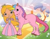 Princesa y unicornio