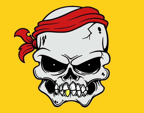 Una calavera pirata