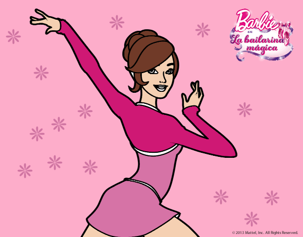 Barbie en postura de ballet