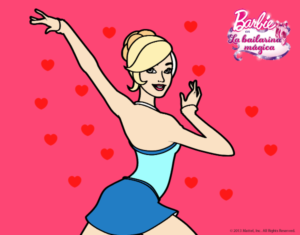 Barbie en postura de ballet