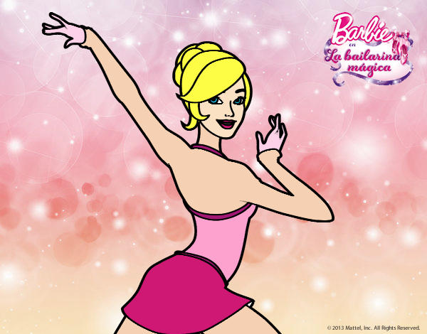 Barbie en postura de ballet