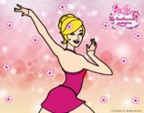 Barbie en postura de ballet