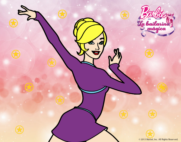 Barbie en postura de ballet