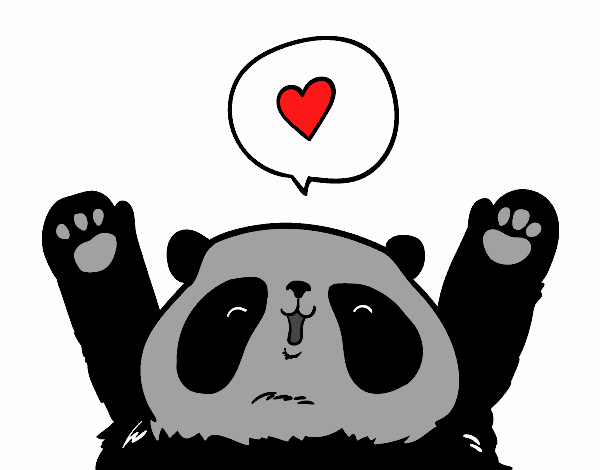 Panda enamorado