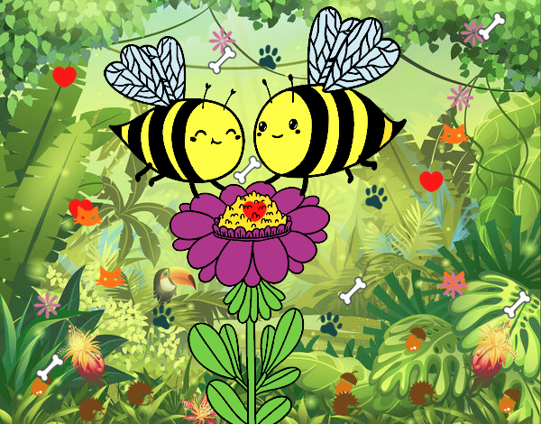 abejas enamoradas