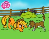 Applejack y Winona