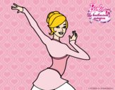 Barbie en postura de ballet