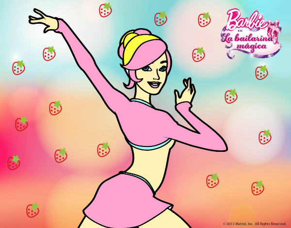 Barbie en postura de ballet