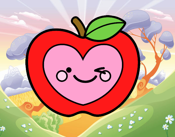 Manzana corazón