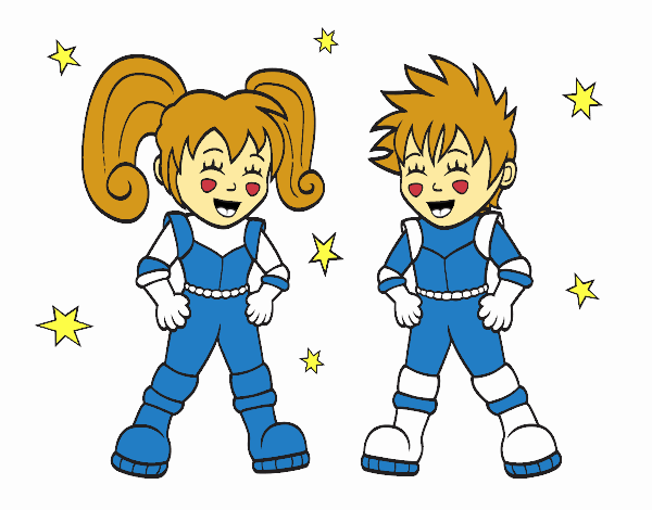 Niños astronautas