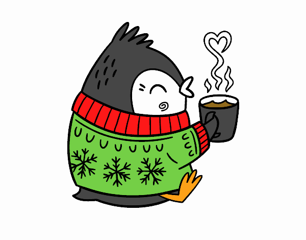 Pajarito tomando un té