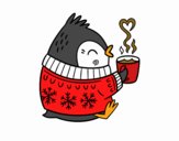 Pajarito tomando un té