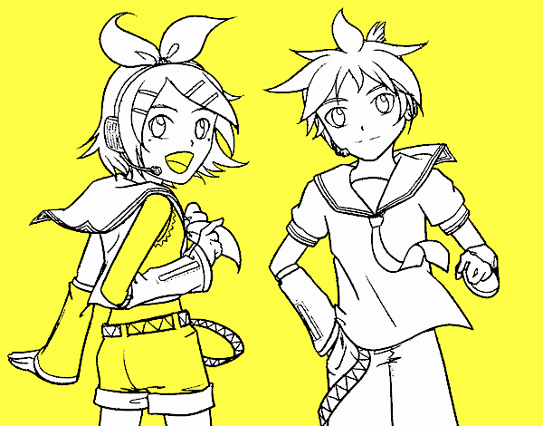 Rin y Len Kagamine Vocaloid