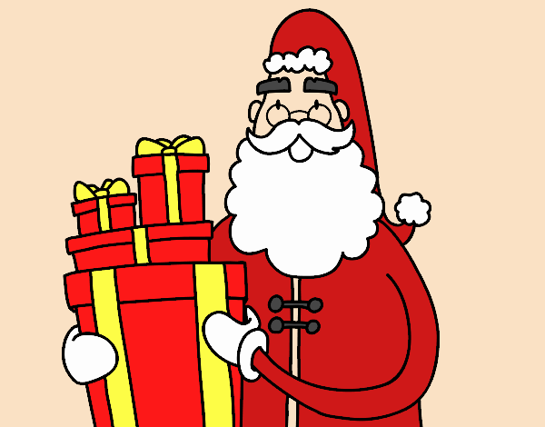 Santa Claus con regalos