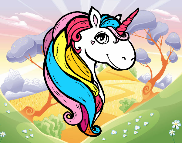 unicornio color pasteles