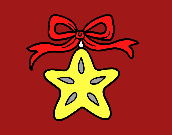 Una estrella navideña
