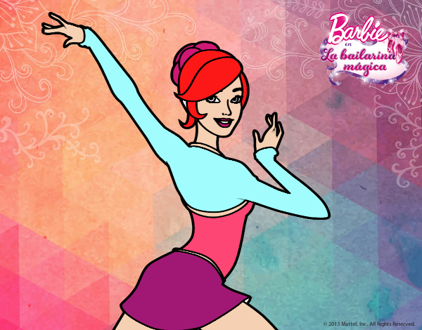 Barbie en postura de ballet