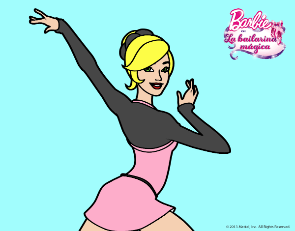 Barbie en postura de ballet