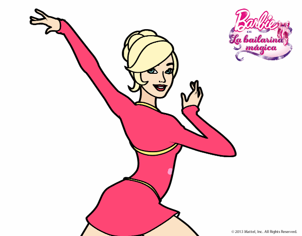 Barbie en postura de ballet