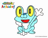 Froakie saludando