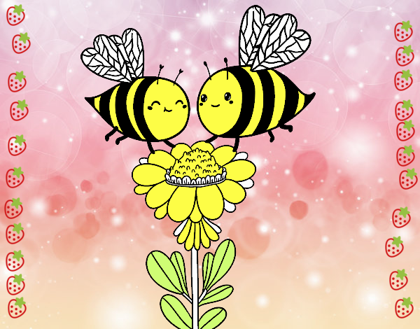 Pareja de abejas