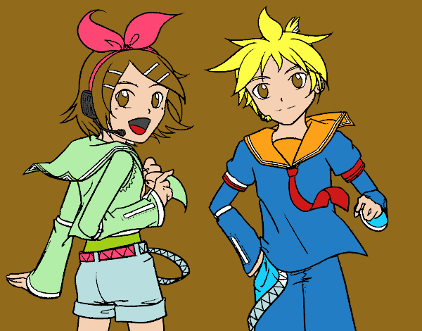 Rin y Len Kagamine Vocaloid