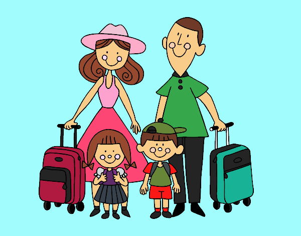 Una familia de vacaciones