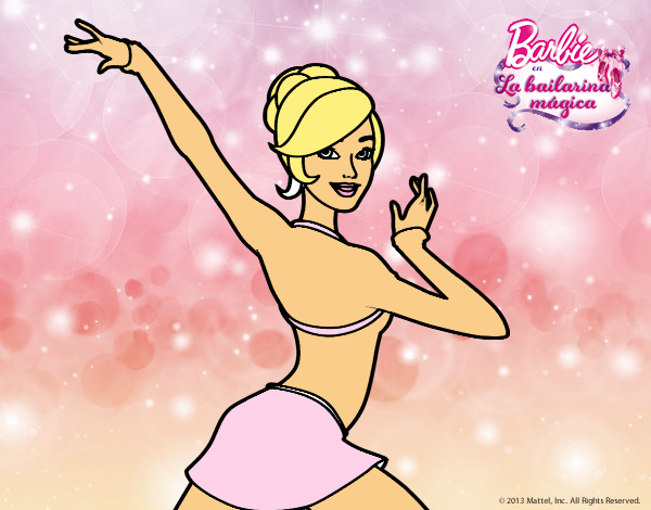 Barbie en postura de ballet