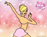 Barbie en postura de ballet