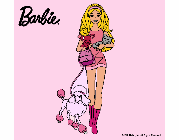 Barbie con sus mascotas