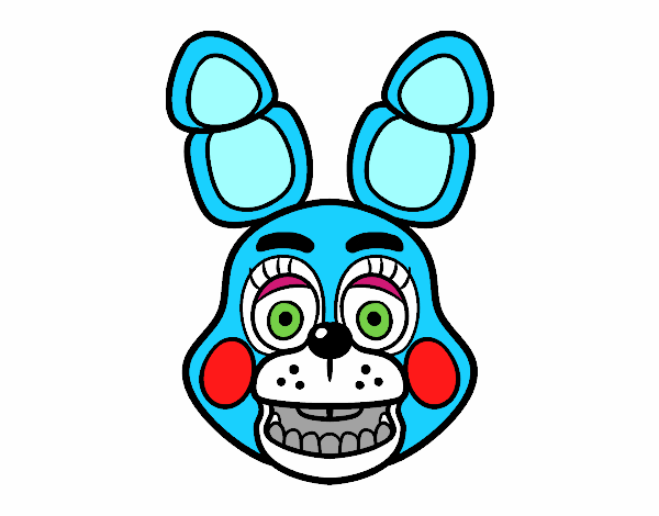 Cara de Toy Bonnie de Five Nights at Freddy's