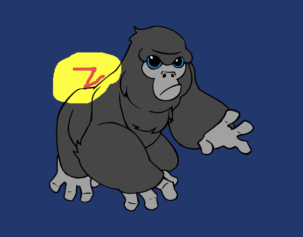 Zinc el gorila con Zinc pila