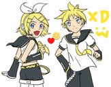 Rin y Len Kagamine Vocaloid