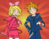 Rin y Len Kagamine Vocaloid