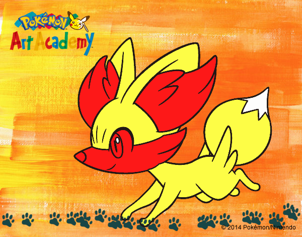 Fennekin corriendo