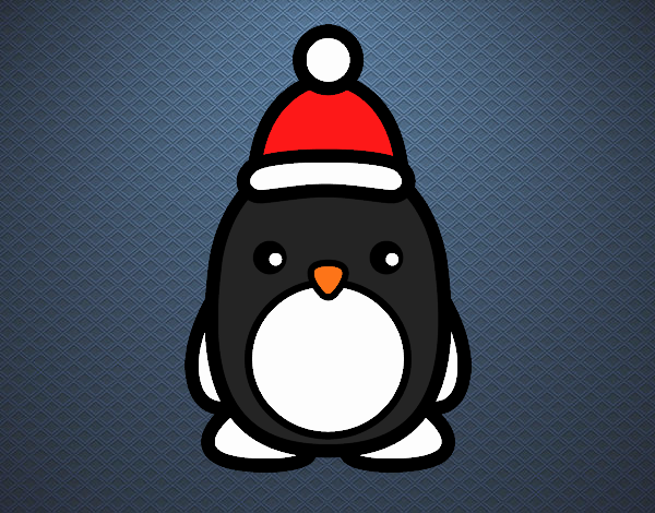 Pingüino navideño