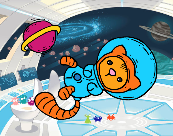 Gatito astronauta