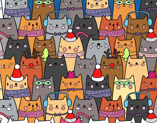 Gatitos Navidad