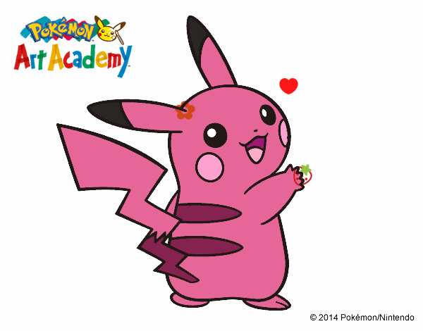 Pikachu rosa con fresa