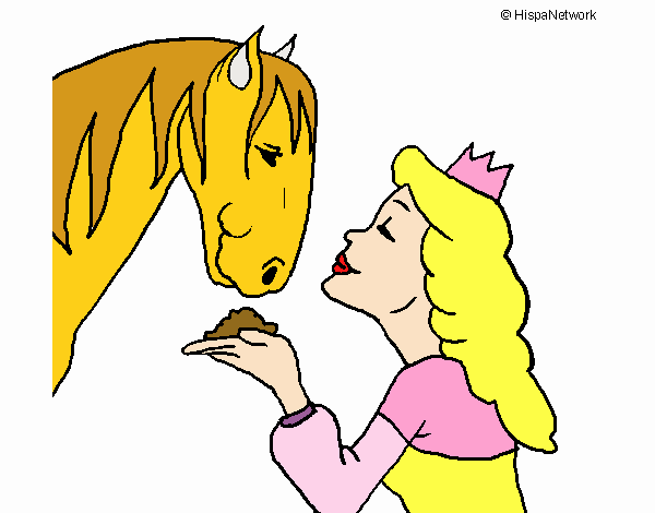 Princesa y caballo