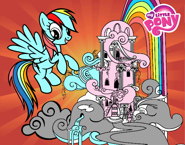 Rainbow Dash en su palacio