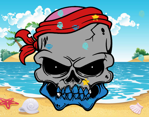 Una calavera pirata