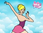 Barbie en postura de ballet