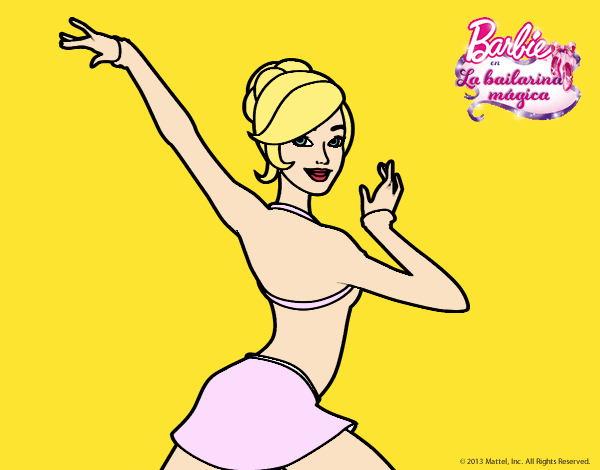 Barbie en postura de ballet