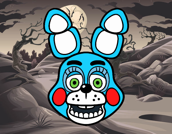 Cara de Toy Bonnie de Five Nights at Freddy's