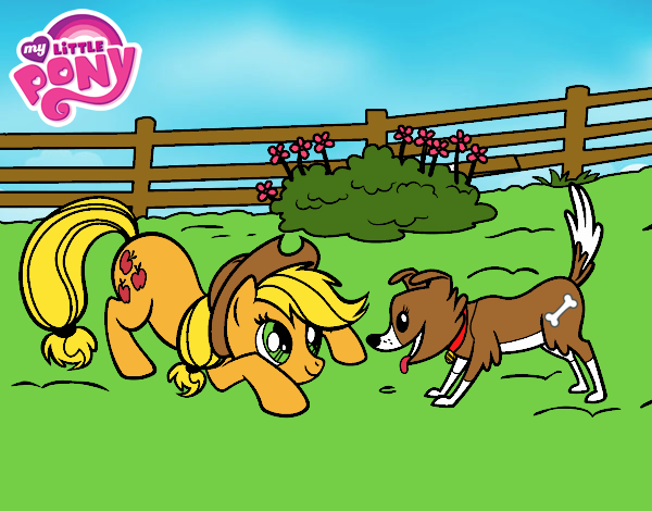 Applejack y Winona