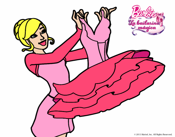 Barbie y su vestido de ballet